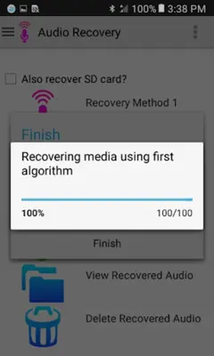 Audio Recovery android App screenshot 0